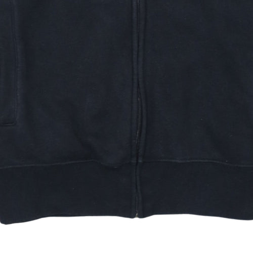 Champion Men's Black Medium Track Jacket Full Zip Cotton