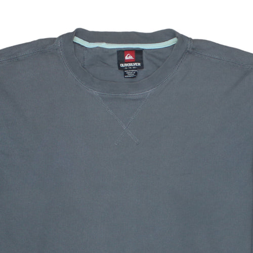 Quiksilver Men’s Blue Crew Neck Pullover Sweatshirt XL