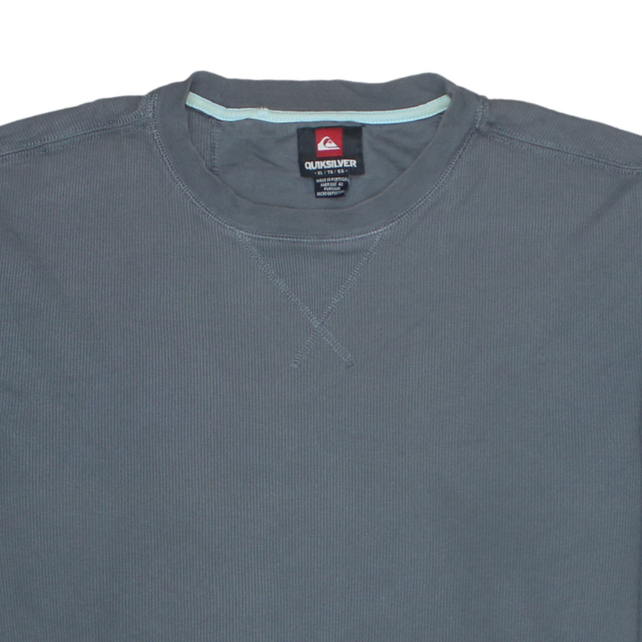 Quiksilver Men’s Blue Crew Neck Pullover Sweatshirt XL