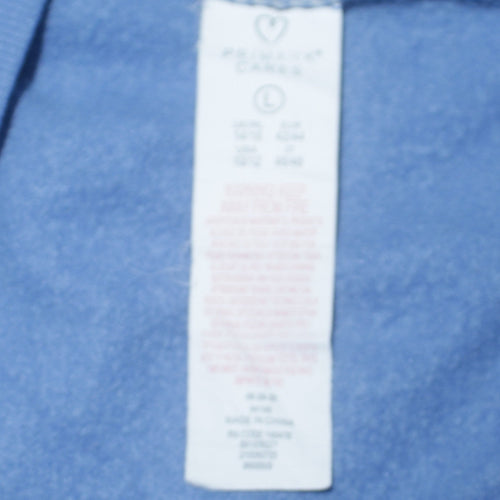Disney Women Blue Stitch Graphic Sweatshirt Size L 14/16