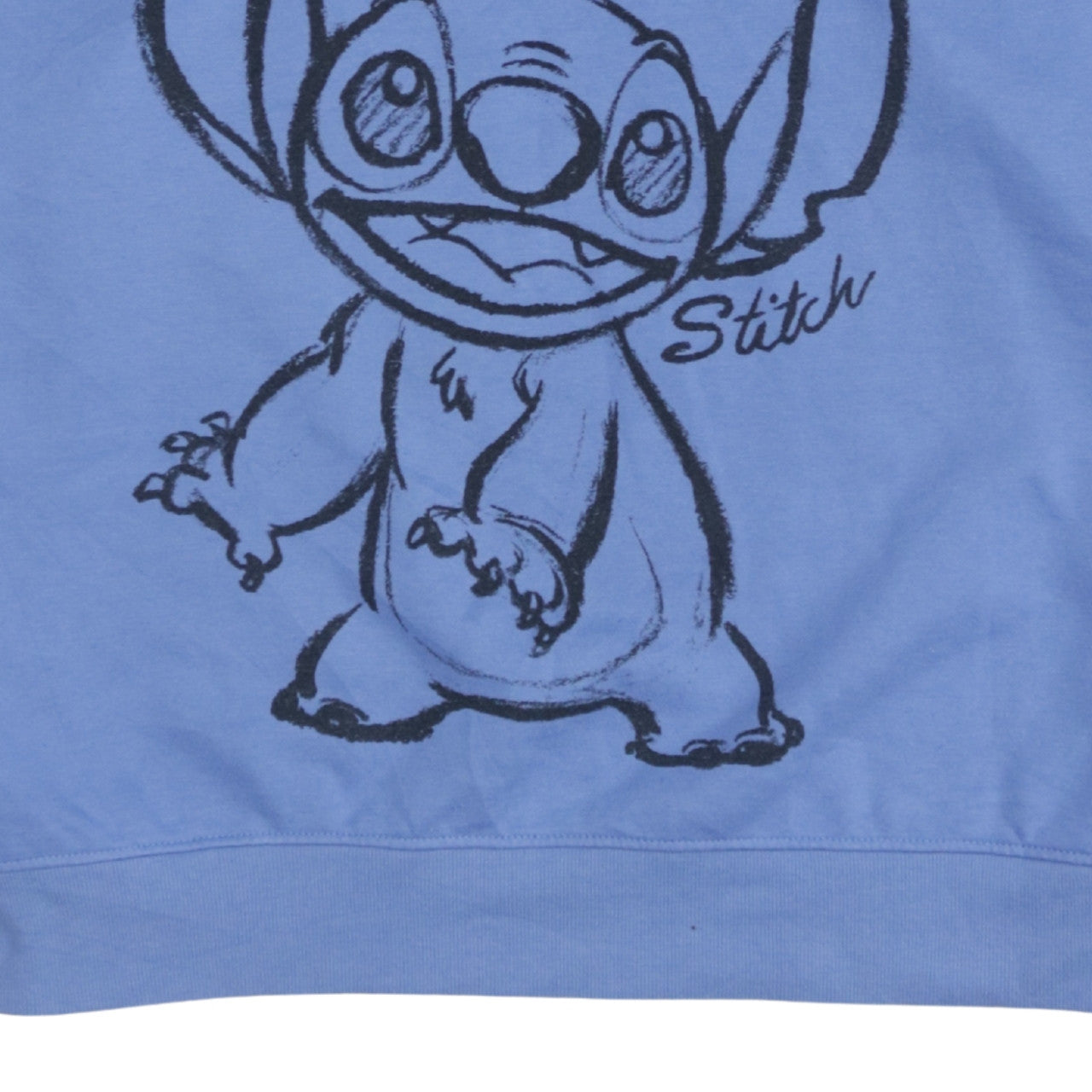 Disney Women Blue Stitch Graphic Sweatshirt Size L 14/16