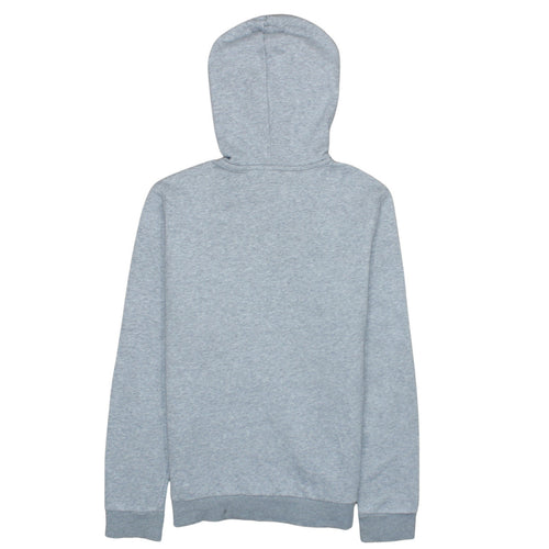 Adidas Womens Grey Pullover Hoodie Small Cotton Blend Logo Sweatshirt