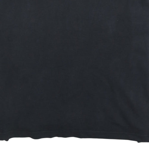 Puma Men's Black Short Sleeve Polo Shirt Size L Cotton Blend