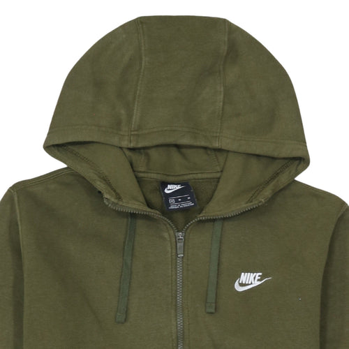 Nike Men's Green Full Zip Hoodie Size M Regular Fit Fleece
