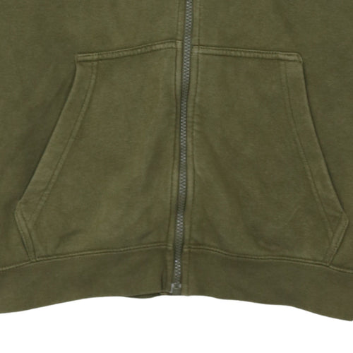 Nike Men's Green Full Zip Hoodie Size M Regular Fit Fleece