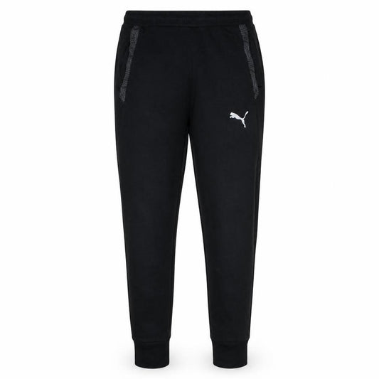 Front view of Puma Men's Black Jogger Trousers M Regular Fit Activewear