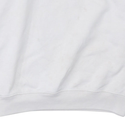 Puma Men's White & Red Crew Neck Pullover Sweatshirt M
