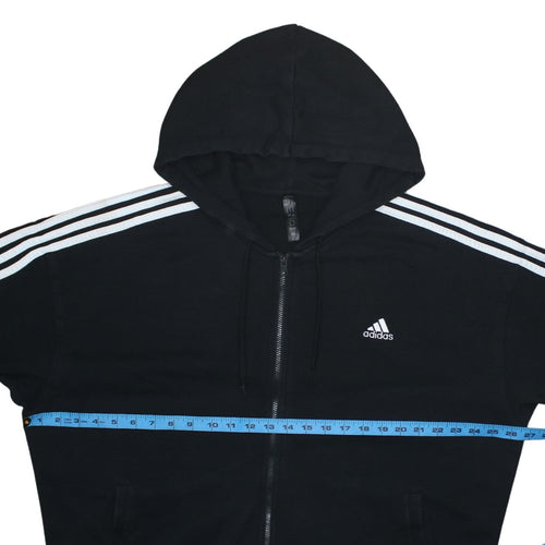 Adidas Women’s Black Full Zip Hoodie XL Hooded Sweatshirt