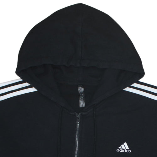 Adidas Women’s Black Full Zip Hoodie XL Hooded Sweatshirt