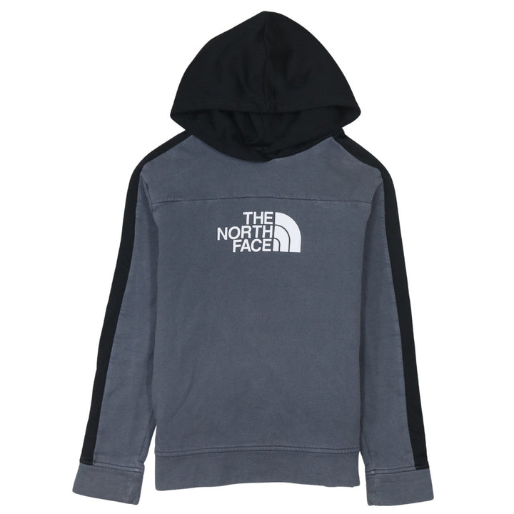 The North Face Boys Grey Pullover Hoodie L Logo Hooded Sweatshirt