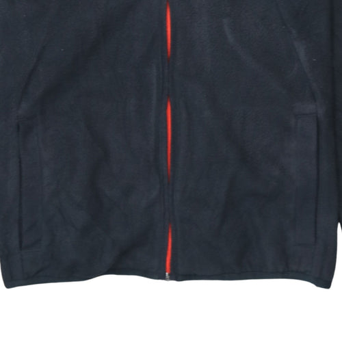 Adidas Boys Black Full Zip Hoodie Jacket Size 14-15 Years