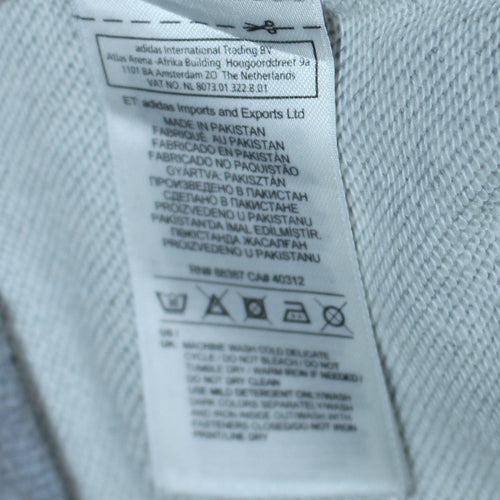 Adidas Originals Women's Grey Full Zip Hoodie UK 12