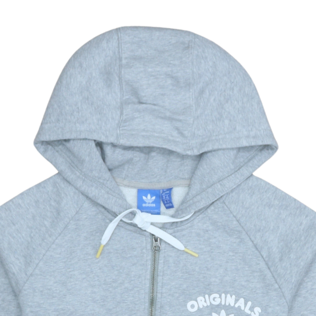 Adidas Originals Women's Grey Full Zip Hoodie UK 12