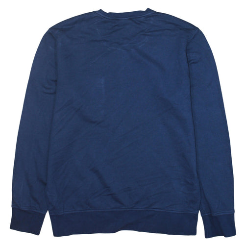 Timberland Men's Blue Cotton Crew Neck Pullover Sweatshirt M