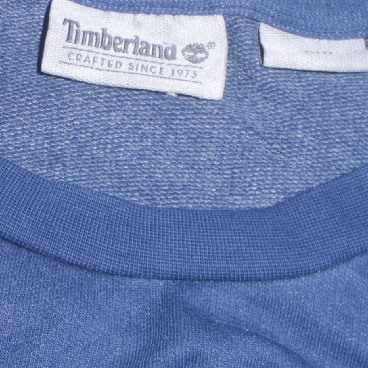 Timberland Men's Blue Cotton Crew Neck Pullover Sweatshirt M