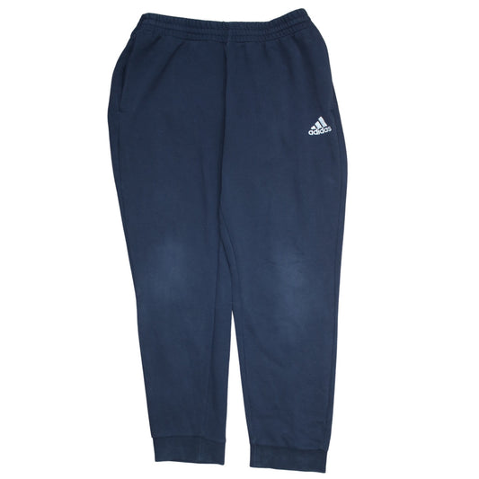 Adidas Men Blue XL Sweatpants Tapered French Terry Activewear