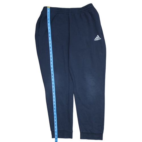 Adidas Men Blue XL Sweatpants Tapered French Terry Activewear