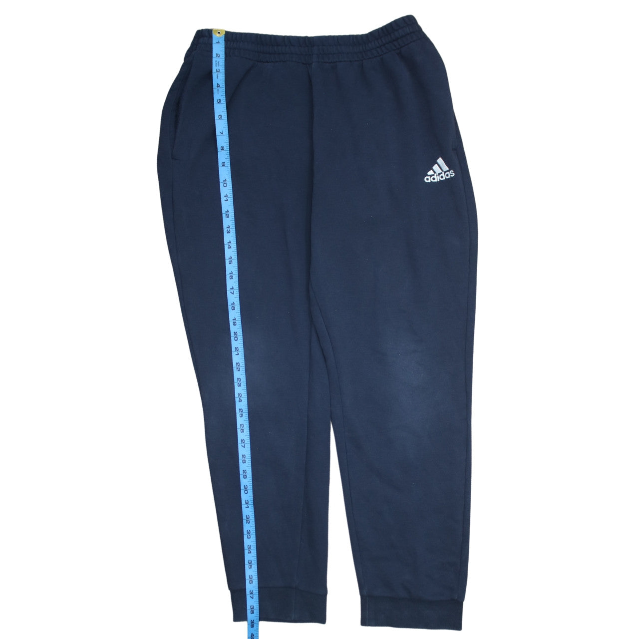 Adidas Men Blue XL Sweatpants Tapered French Terry Activewear