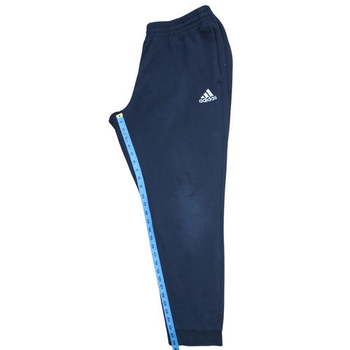 Adidas Men Blue XL Sweatpants Tapered French Terry Activewear