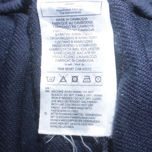 Adidas Men Blue XL Sweatpants Tapered French Terry Activewear