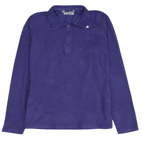 The North Face Womens Purple Fleece Pullover Sweatshirt Size S