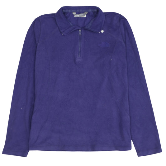 The North Face Womens Purple Fleece Pullover Sweatshirt Size S
