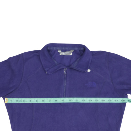 The North Face Womens Purple Fleece Pullover Sweatshirt Size S