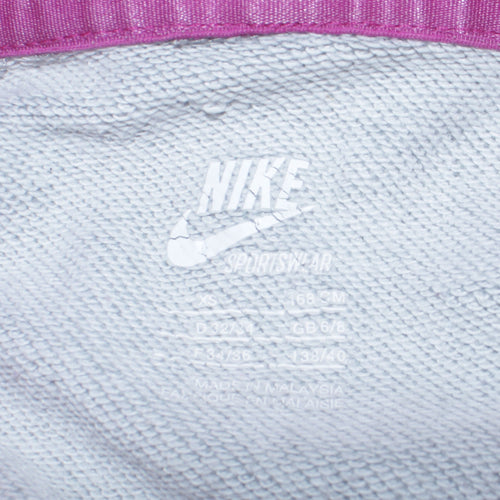 Nike Womens Grey Pink Hoodie XS Pullover Sportswear Sweatshirt