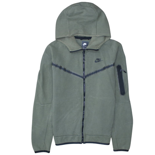 Nike Men's Green Full Zip Hoodie Size S Fleece Sportswear