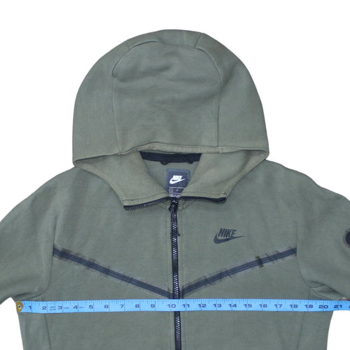 Nike Men's Green Full Zip Hoodie Size S Fleece Sportswear