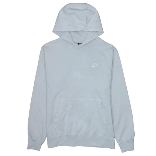 Nike Men's White Pullover Hoodie M Regular Fit Fleece Sweatshirt