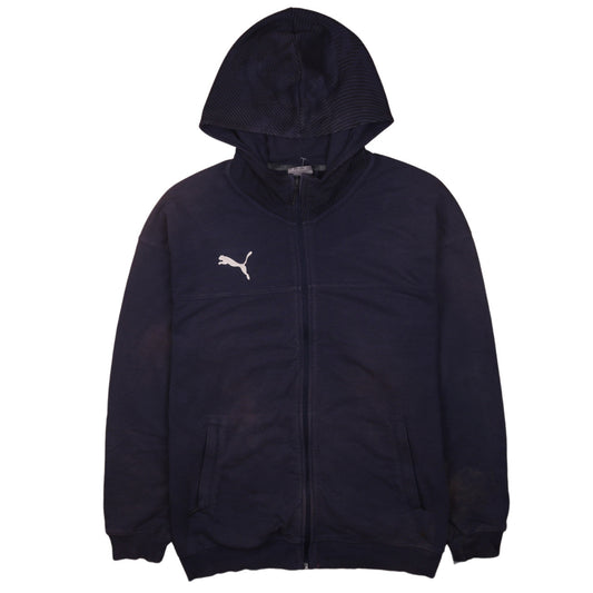 Puma Men's Blue Full Zip Hoodie Sweatshirt Size M