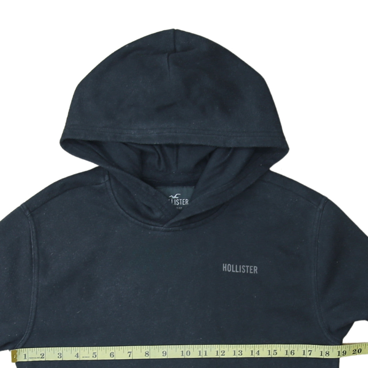 Hollister Men's Black XS Relaxed Fit Pullover Hoodie