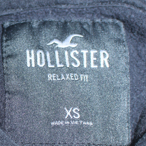 Hollister Men's Black XS Relaxed Fit Pullover Hoodie