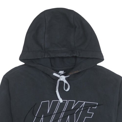 Nike Mens Black XS Pullover Hoodie Graphic Logo Sweatshirt
