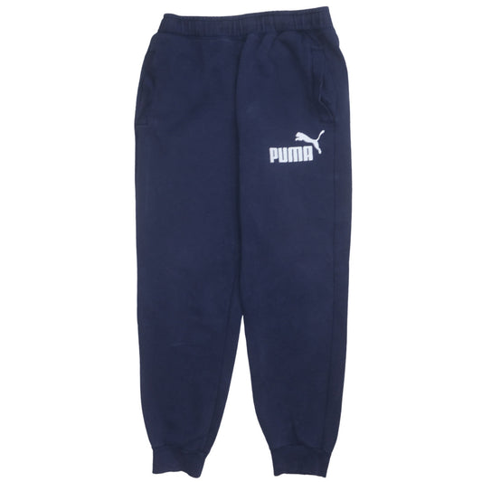 Puma Mens Blue M Regular Fit Fleece Sweatpants Joggers