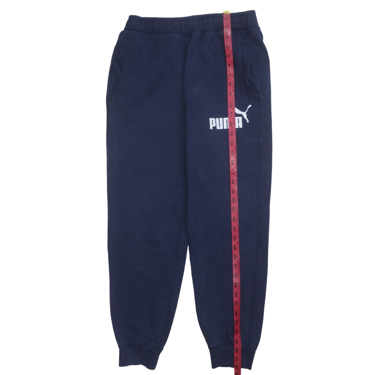 Puma Mens Blue M Regular Fit Fleece Sweatpants Joggers