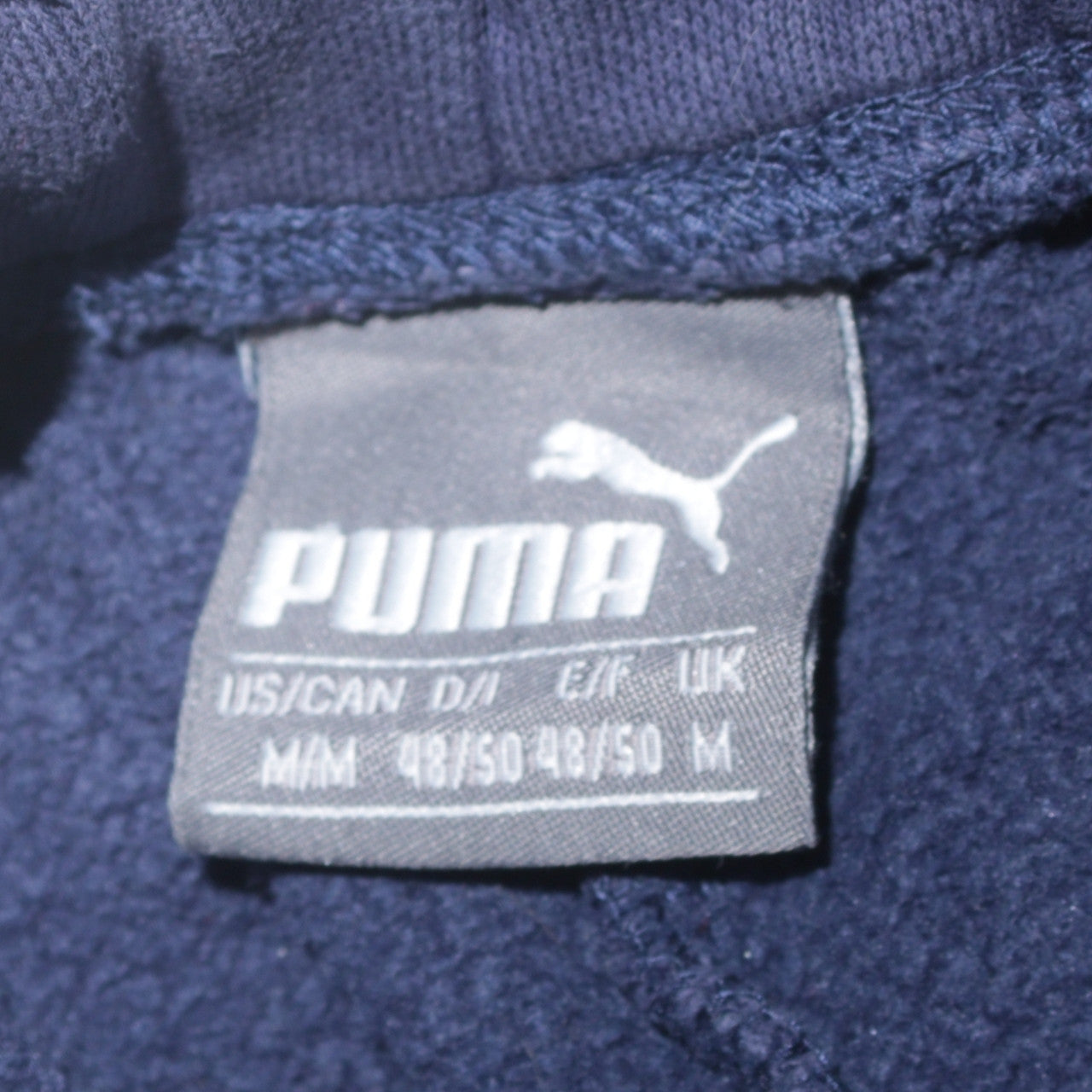 Puma Mens Blue M Regular Fit Fleece Sweatpants Joggers