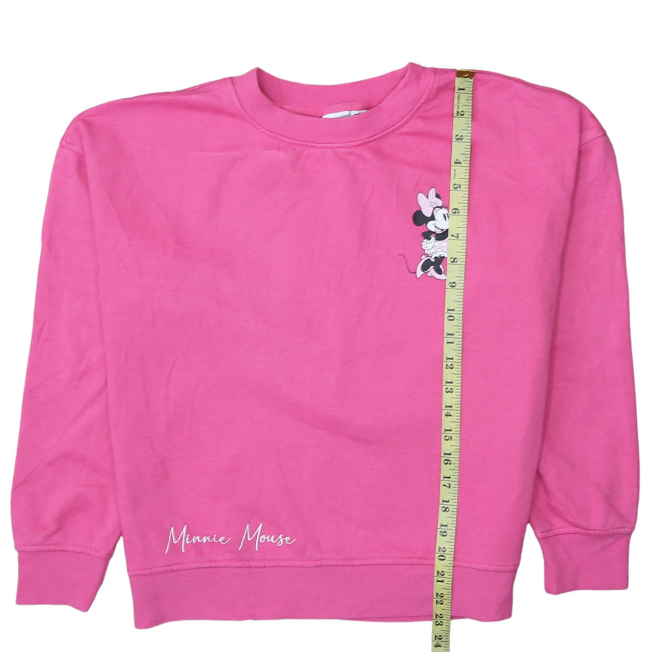 Disney Primark Women Pink Minnie Mouse Pullover Sweatshirt Size S