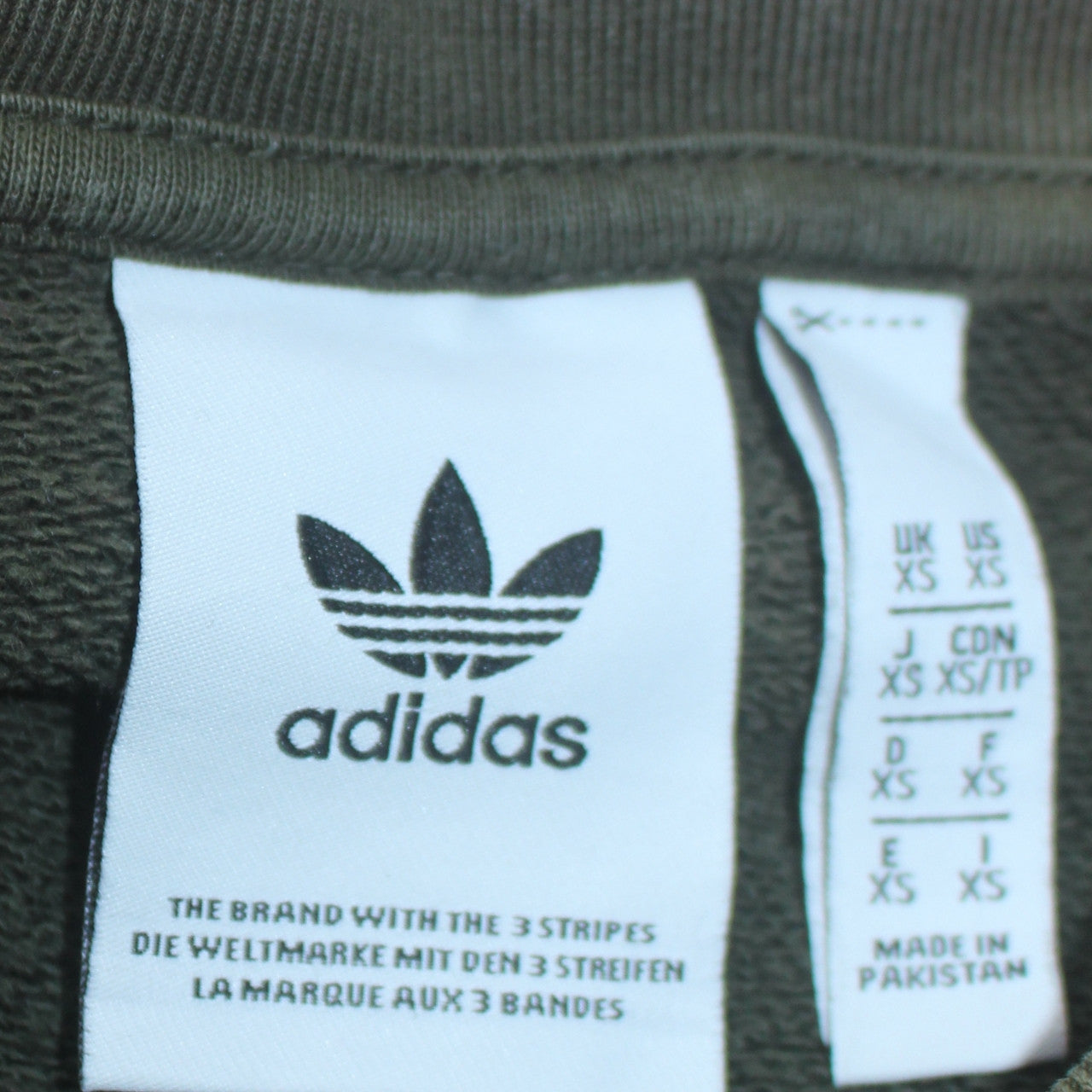 Adidas Men's Green Trefoil Logo Crew Neck Sweatshirt XS