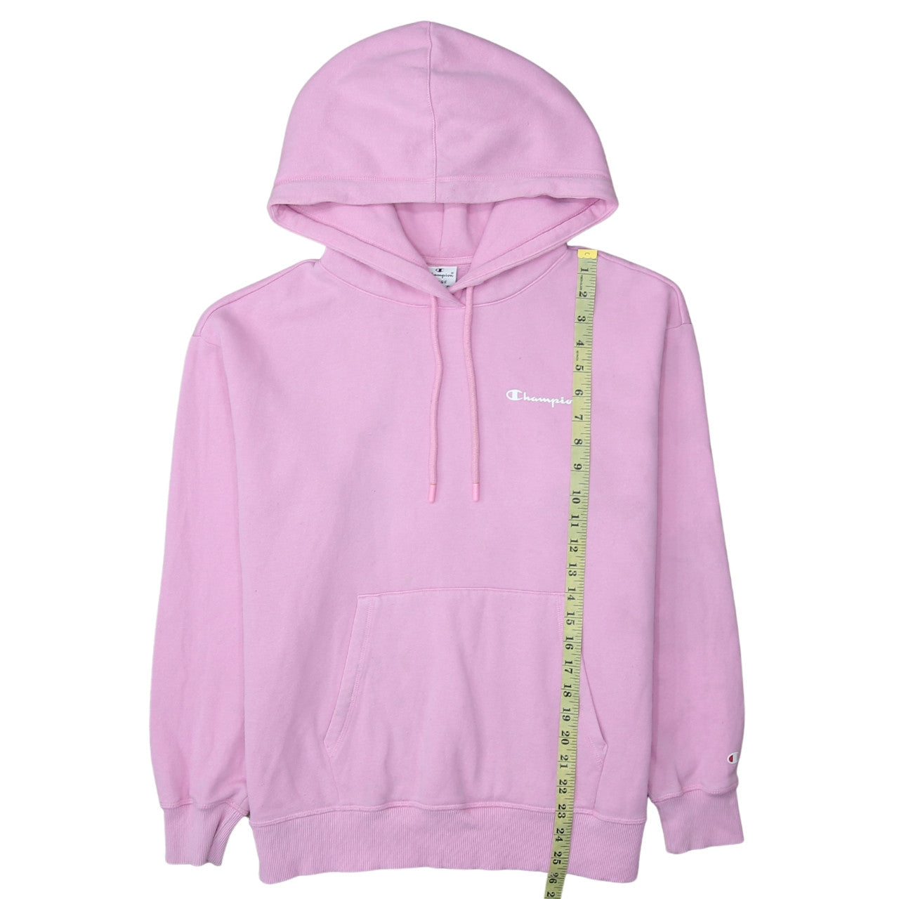Champion Women Pink Large Pullover Hoodie Cotton Blend Casual