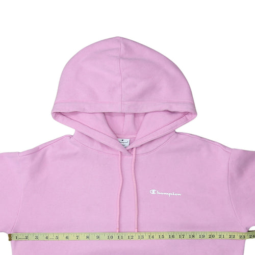 Champion Women Pink Large Pullover Hoodie Cotton Blend Casual