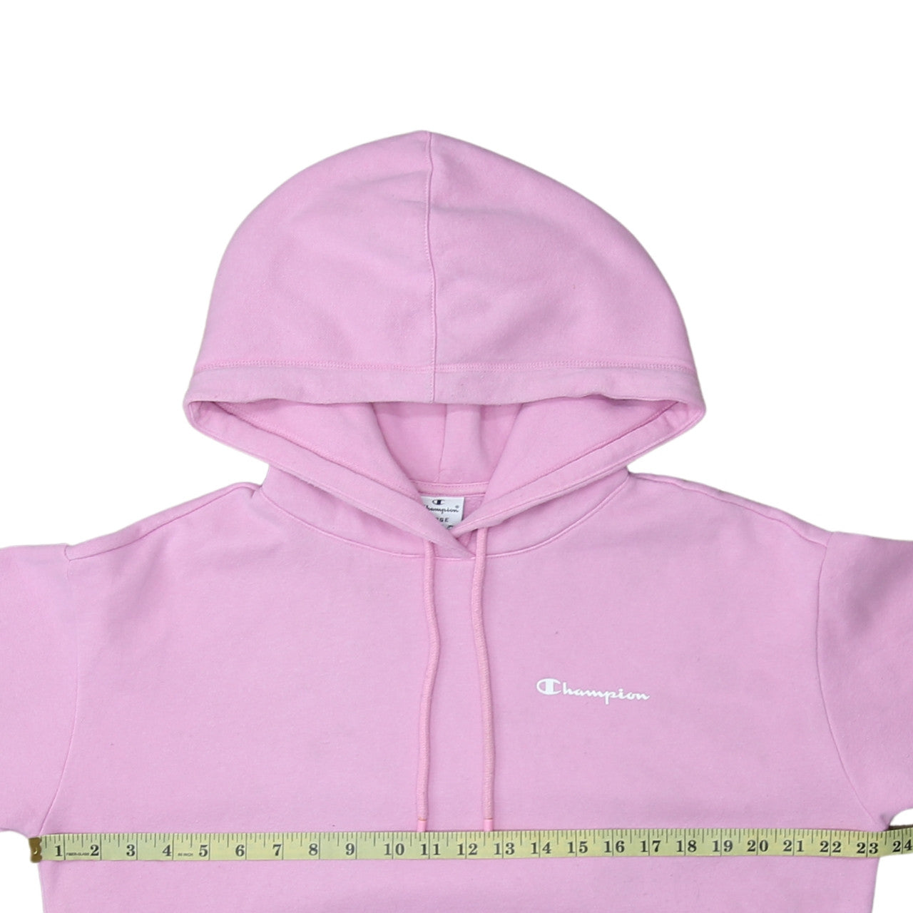 Champion Women Pink Large Pullover Hoodie Cotton Blend Casual