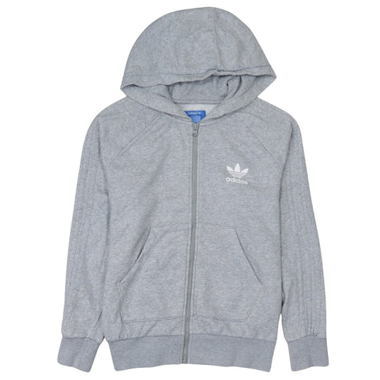 Adidas Originals Rita Ora Grey Full Zip Hoodie UK 12 Womens Cotton Blend