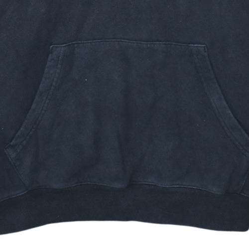 Champion Men's Black Medium Pullover Hoodie with Logo Front