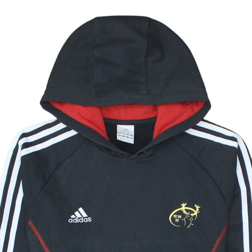 Adidas Men’s Black Pullover Hoodie M Logo Sports Rugby Style