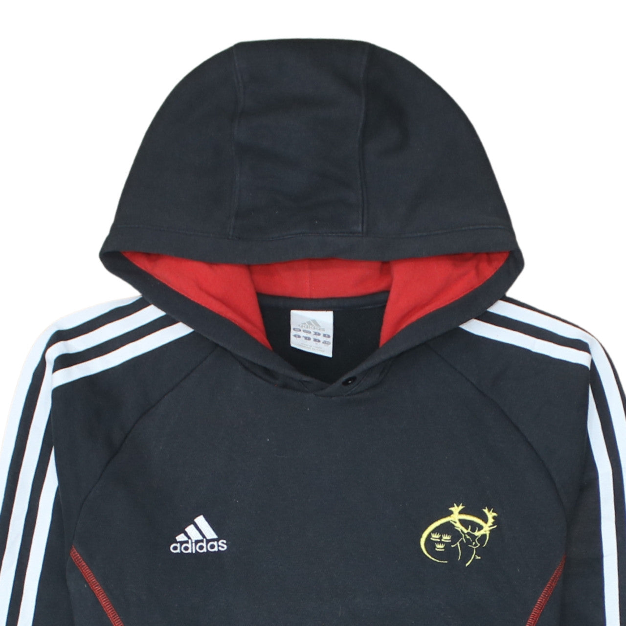 Adidas Men’s Black Pullover Hoodie M Logo Sports Rugby Style