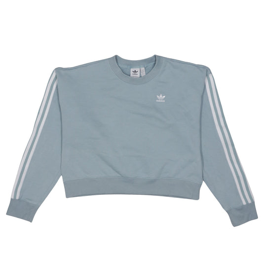 Adidas Women Blue Crew Neck Pullover Sweatshirt UK 12