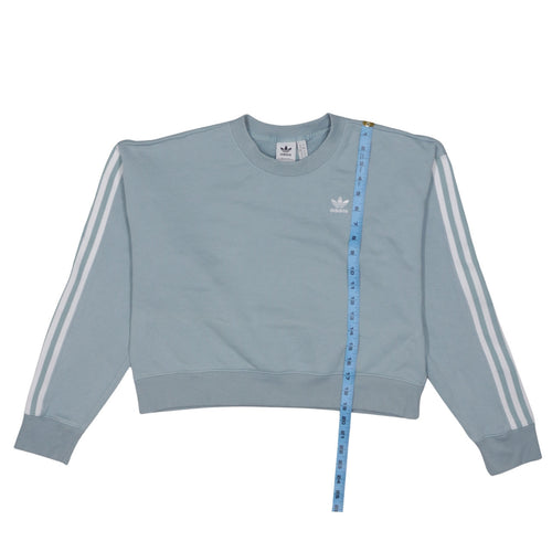 Adidas Women Blue Crew Neck Pullover Sweatshirt UK 12