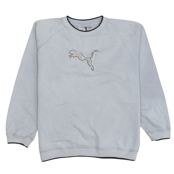 Puma Womens Light Grey Crew Neck Pullover Sweatshirt XL